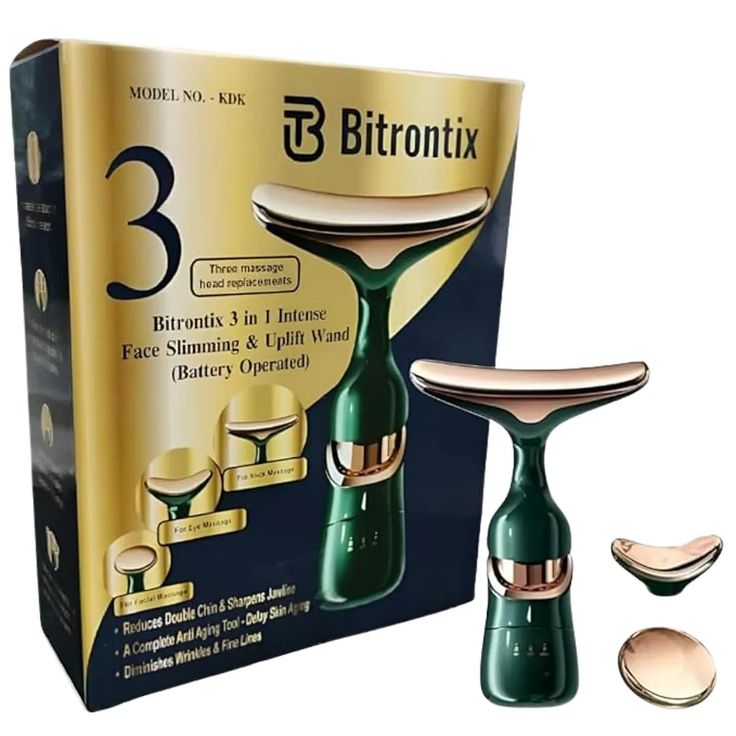 3-in-1 Facial Massager for Face, Neck & Eyes – Anti-Wrinkle Sculpting Beauty Tool
