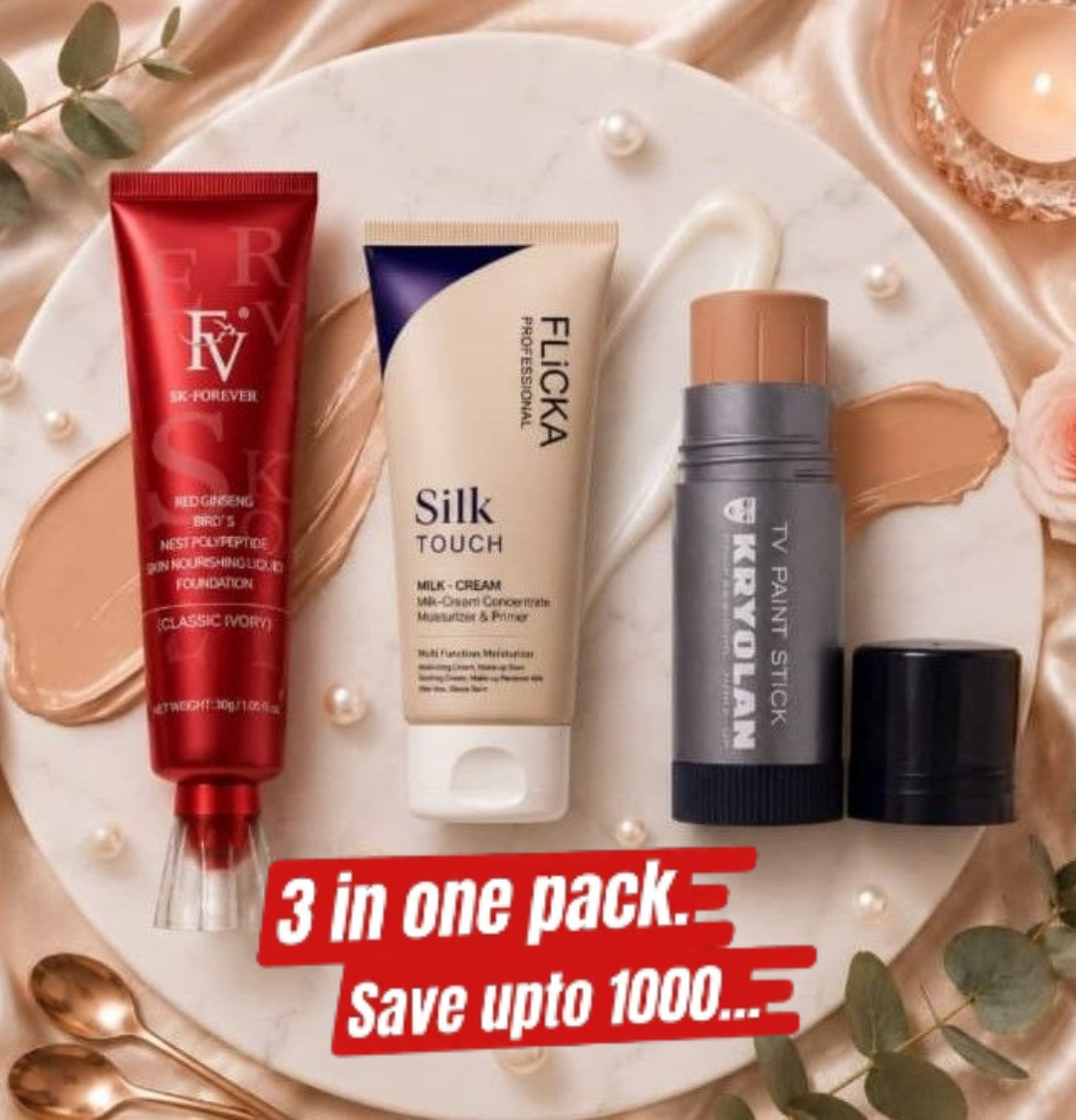 3-in-1 Professional Makeup Trio – Beauty Accessories for Flawless Daily Makeup Application