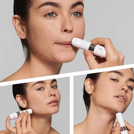 Braun Face Mini Hair Remover FS1000 – Electric Facial Hair Remover for Women with Smartlight