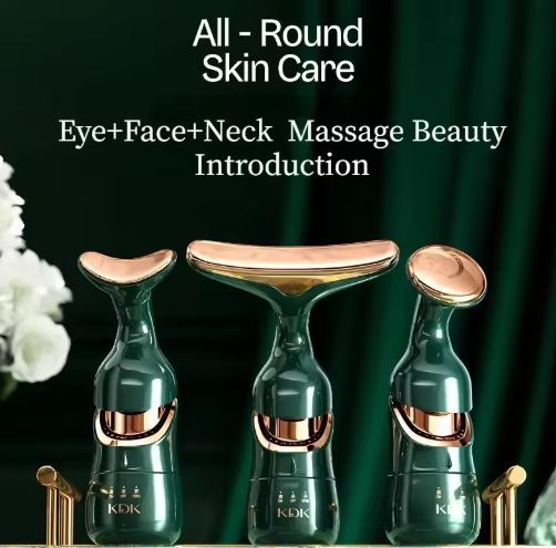3-in-1 Facial Massager for Face, Neck & Eyes – Anti-Wrinkle Sculpting Beauty Tool
