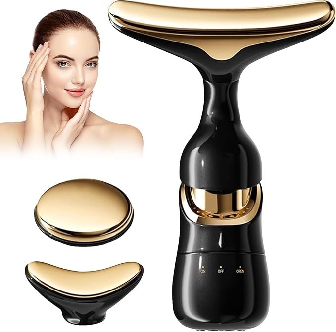 3-in-1 Facial Massager for Face, Neck & Eyes – Anti-Wrinkle Sculpting Beauty Tool