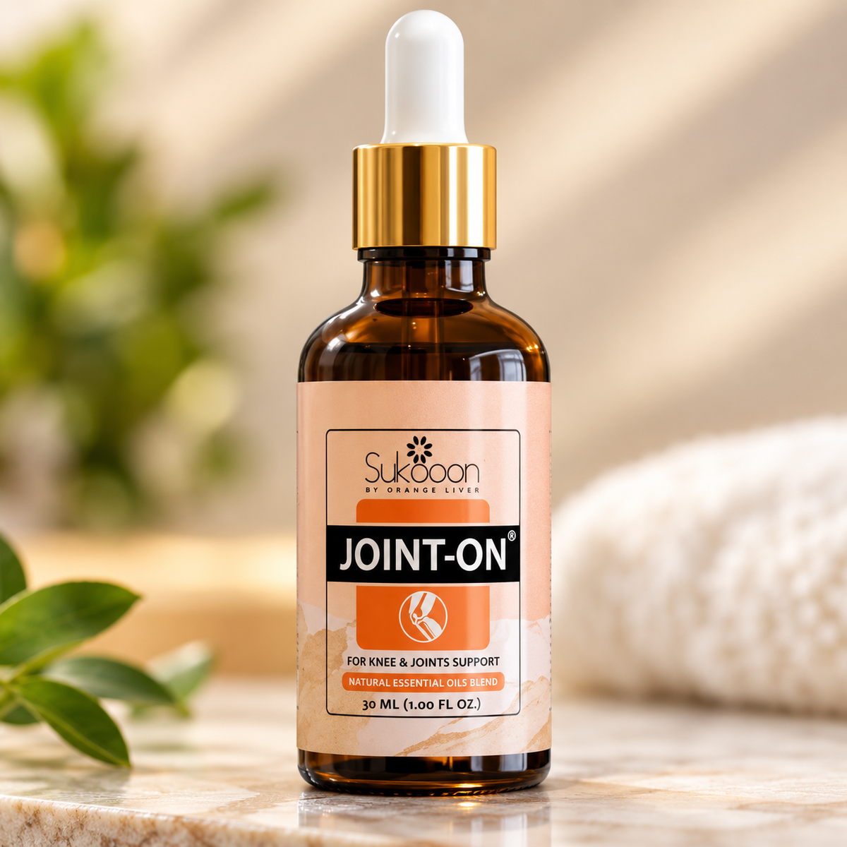 Sukoon Joint-On Essential Oil Blend | Natural Pain Relief for Joints, Knees, and Back (30ml)