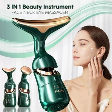 3-in-1 Facial Massager for Face, Neck & Eyes – Anti-Wrinkle Sculpting Beauty Tool